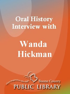 cover image of Oral History Interview with Wanda Hickman